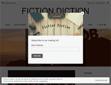 Tablet Screenshot of fictiondiction.com